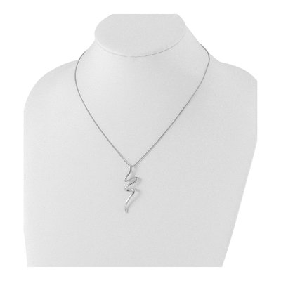 Sterling Silver Diamond Necklace – view 5