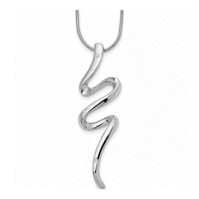 Sterling Silver Diamond Necklace