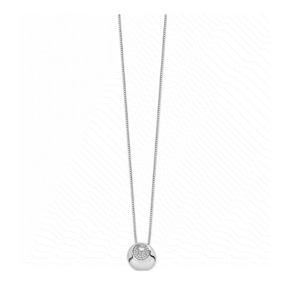 Sterling Silver 1/7 ct tw Diamond Pendant Necklace – view 3