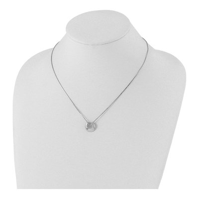 Sterling Silver 1/7 ct tw Diamond Pendant Necklace – view 5