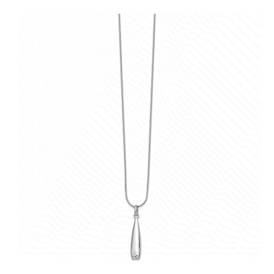 Sterling Silver Diamond Pendant Necklace – view 3