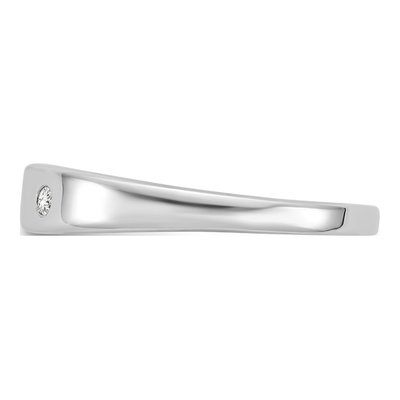 Sterling Silver Diamond Ring – view 4