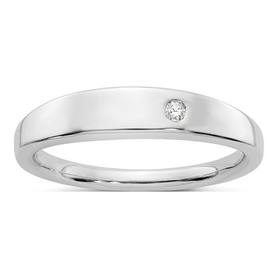 Sterling Silver Diamond Ring