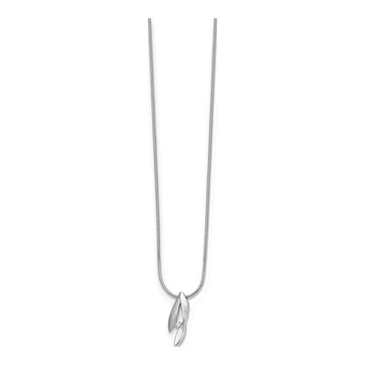 Sterling Silver Diamond Necklace – view 3