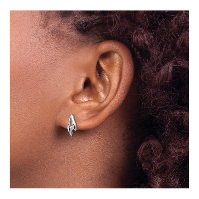 Sterling Silver Diamond Dangle Earrings – view 4