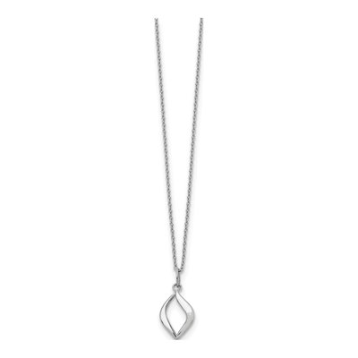 Sterling Silver Diamond Necklace – view 3