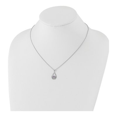Sterling Silver Amethyst Necklace – view 4