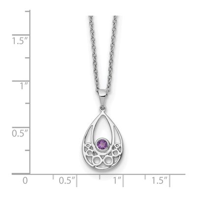 Sterling Silver Amethyst Necklace – view 5