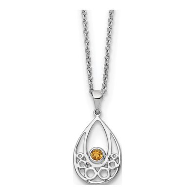 Sterling Silver Citrine Necklace