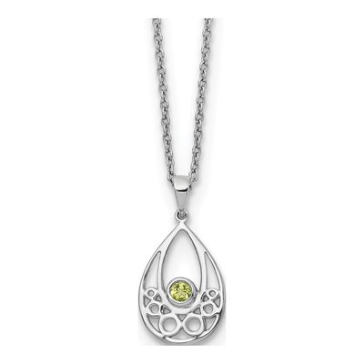 Sterling Silver Peridot Necklace
