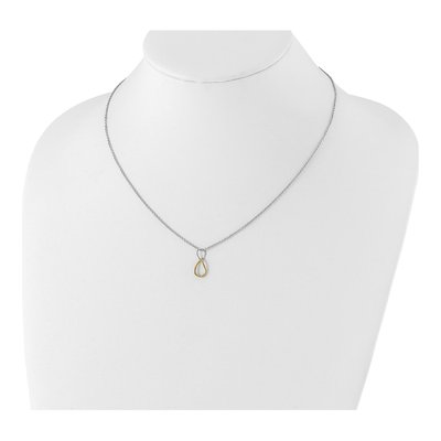 Sterling Silver Diamond Pendant Necklace – view 5