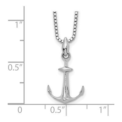 Sterling Silver Diamond Pendant Necklace – view 4