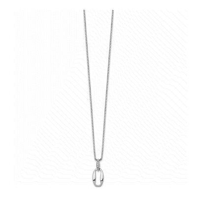 Sterling Silver Diamond Pendant Necklace – view 3