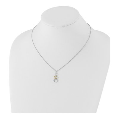 Sterling Silver Diamond Pendant Necklace – view 5