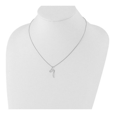 Sterling Silver 0.09 ct tw Diamond Shaped Necklace – view 5