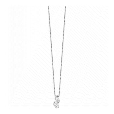 Sterling Silver Diamond Raindrop Slide Necklace – view 3