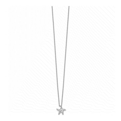 Sterling Silver Diamond Starfish Necklace – view 3