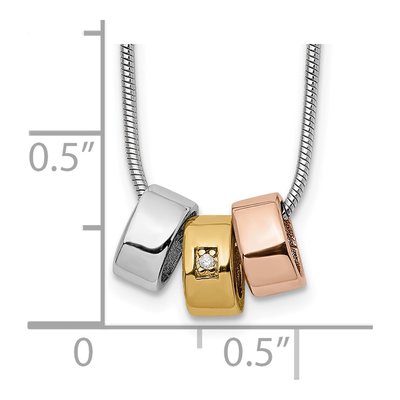 Sterling Silver Diamond Pendant Necklace – view 4