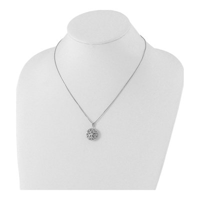Sterling Silver Diamond Star Locket Necklace – view 5
