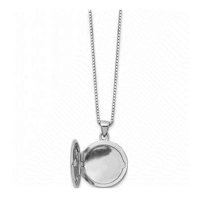 Sterling Silver Diamond Star Locket Necklace – view 6