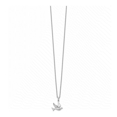 Sterling Silver Diamond Dove Necklace – view 3