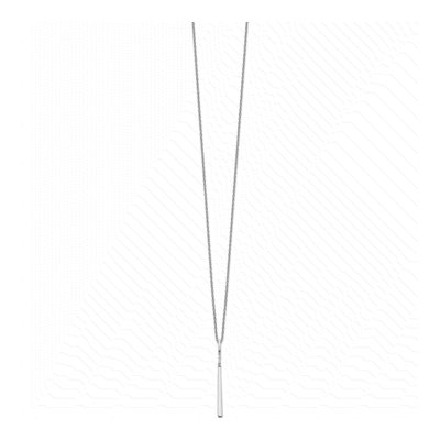 Sterling Silver Diamond Necklace – view 3