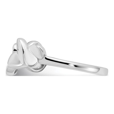 Sterling Silver Diamond Heart Ring – view 4
