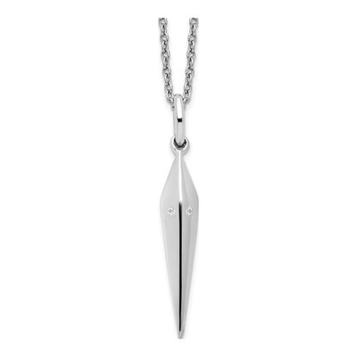 Sterling Silver Diamond Necklace
