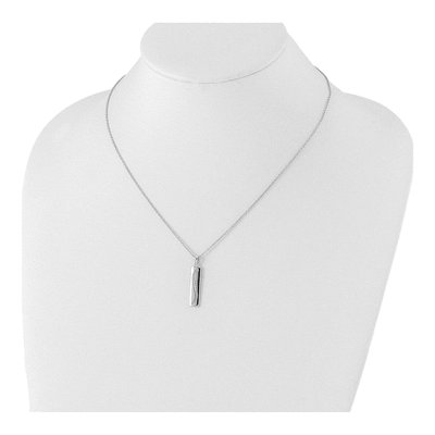 Sterling Silver Diamond Necklace – view 5