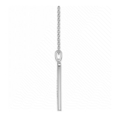 Sterling Silver Diamond Necklace – view 8