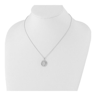 Sterling Silver Diamond Letter B Necklace – view 5