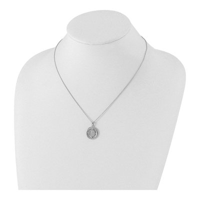 Sterling Silver Diamond Letter E Necklace – view 5
