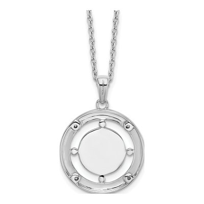 Sterling Silver Diamond Letter E Necklace – view 7