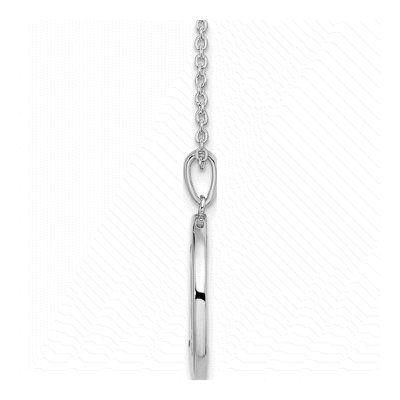 Sterling Silver Diamond Letter G Necklace – view 3