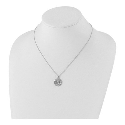 Sterling Silver Diamond Letter N Necklace – view 5