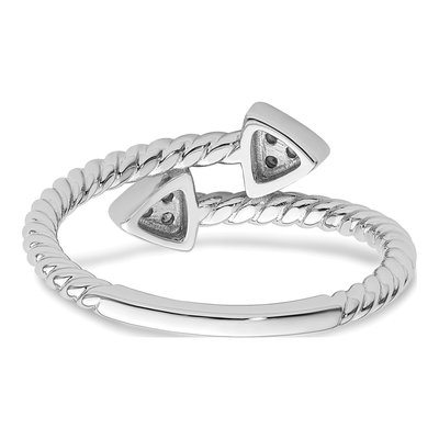 Sterling Silver Diamond Arrow Ring – view 6