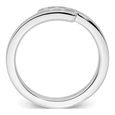Sterling Silver 1/20 ct tw Diamond Ring – view 3