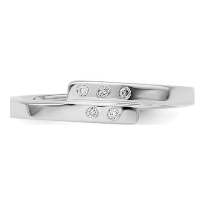 Sterling Silver 1/20 ct tw Diamond Ring – view 5