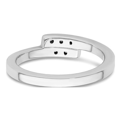 Sterling Silver 1/20 ct tw Diamond Ring – view 6