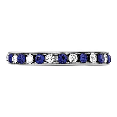 Sterling Silver Crystal Eternity Band – view 5