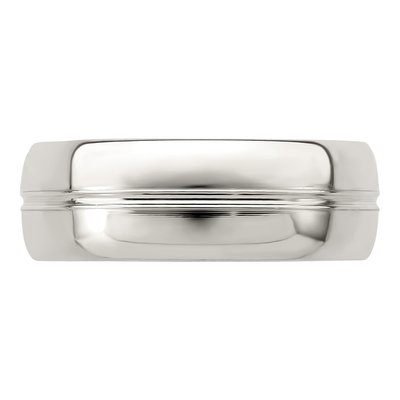 Sterling Silver 7mm Grooved Domed Wedding Band – view 5