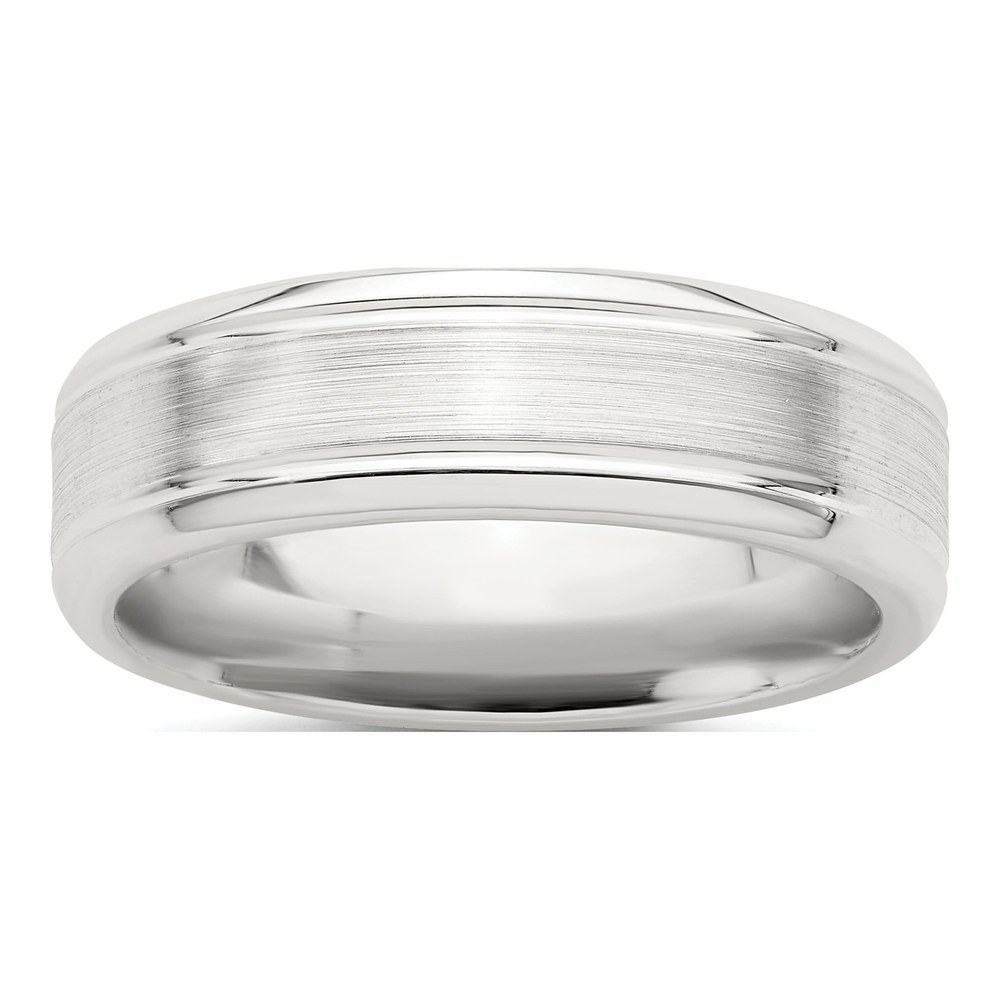 Sterling Silver 6mm Flat Wedding Band