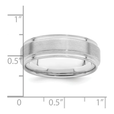 Sterling Silver 6mm Wedding Band – view 5