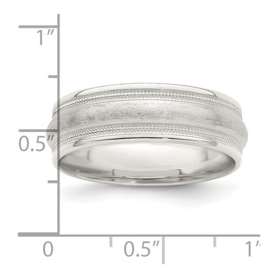 Sterling Silver 7mm Wedding Band – view 6