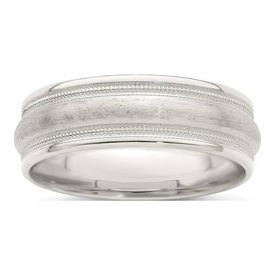 Sterling Silver 7mm Wedding Band