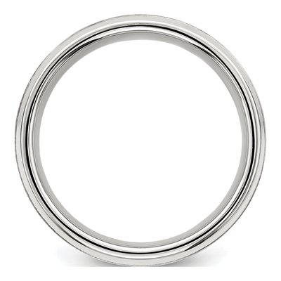 Sterling Silver 8mm Wedding Band – view 3