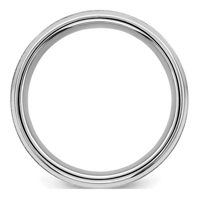 Sterling Silver 8mm Wedding Band – view 4