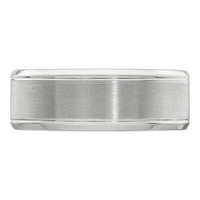 Sterling Silver 8mm Wedding Band – view 5