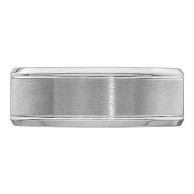 Sterling Silver 8mm Wedding Band – view 6