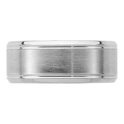 Sterling Silver 8mm Wedding Band – view 8